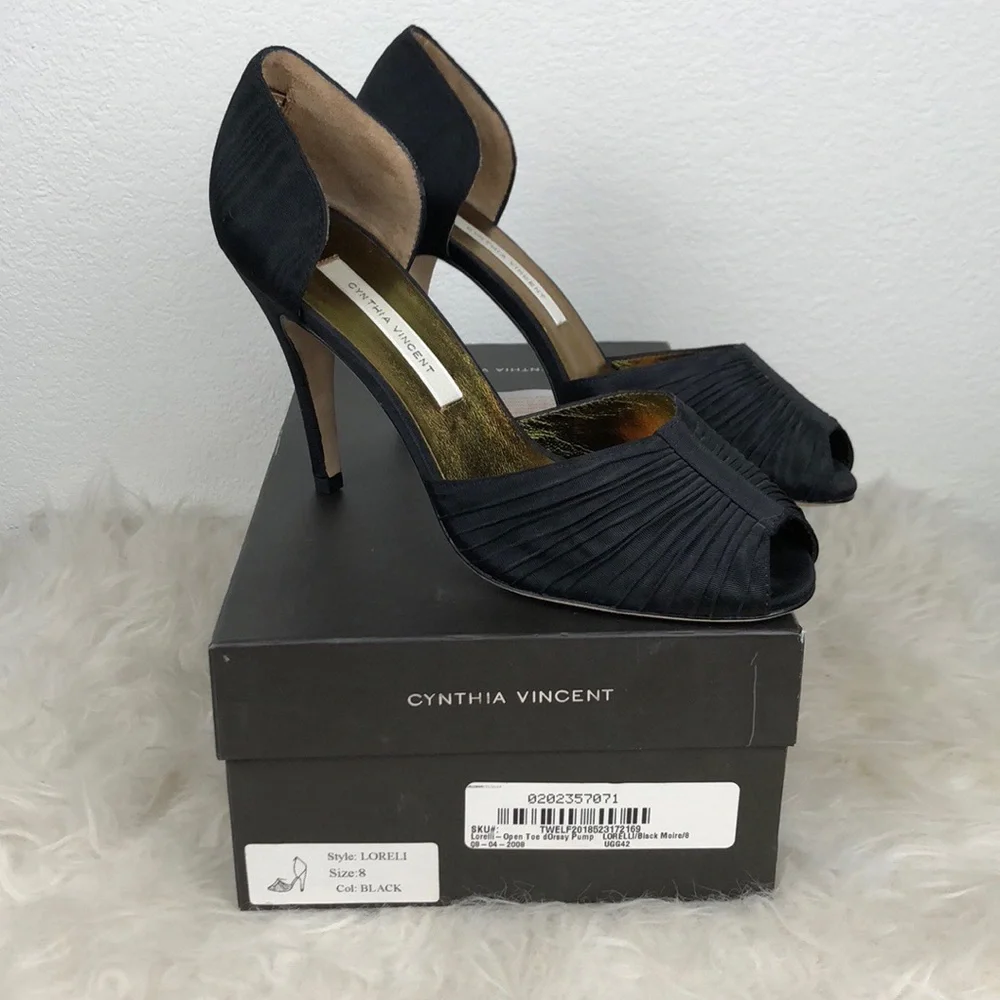 NEW Cynthia Vincent‎ Loreli D’Orsay Pump Black 8